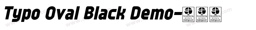 Typo Oval Black Demo字体转换